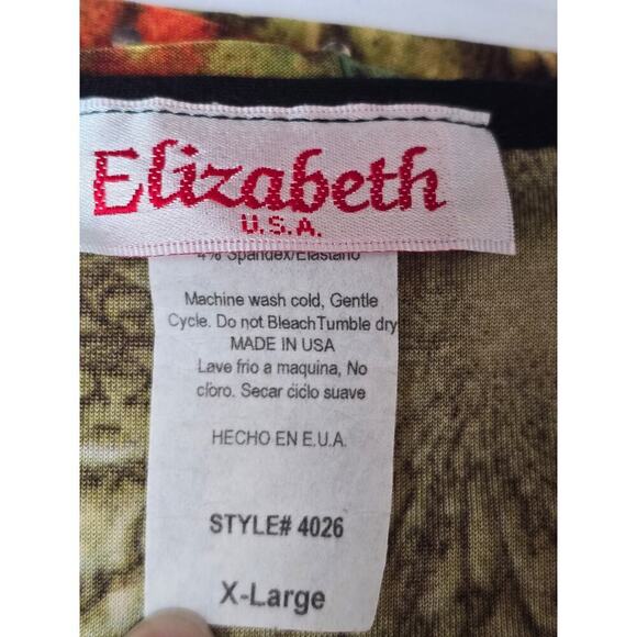 Vintage Elizabeth Jersey Knit Y2K Babydoll Midi Dress Tie Back Waist XL Sparkle - Picture 7 of 8